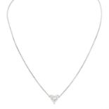 Collier mit Diamant im Herzschliff,