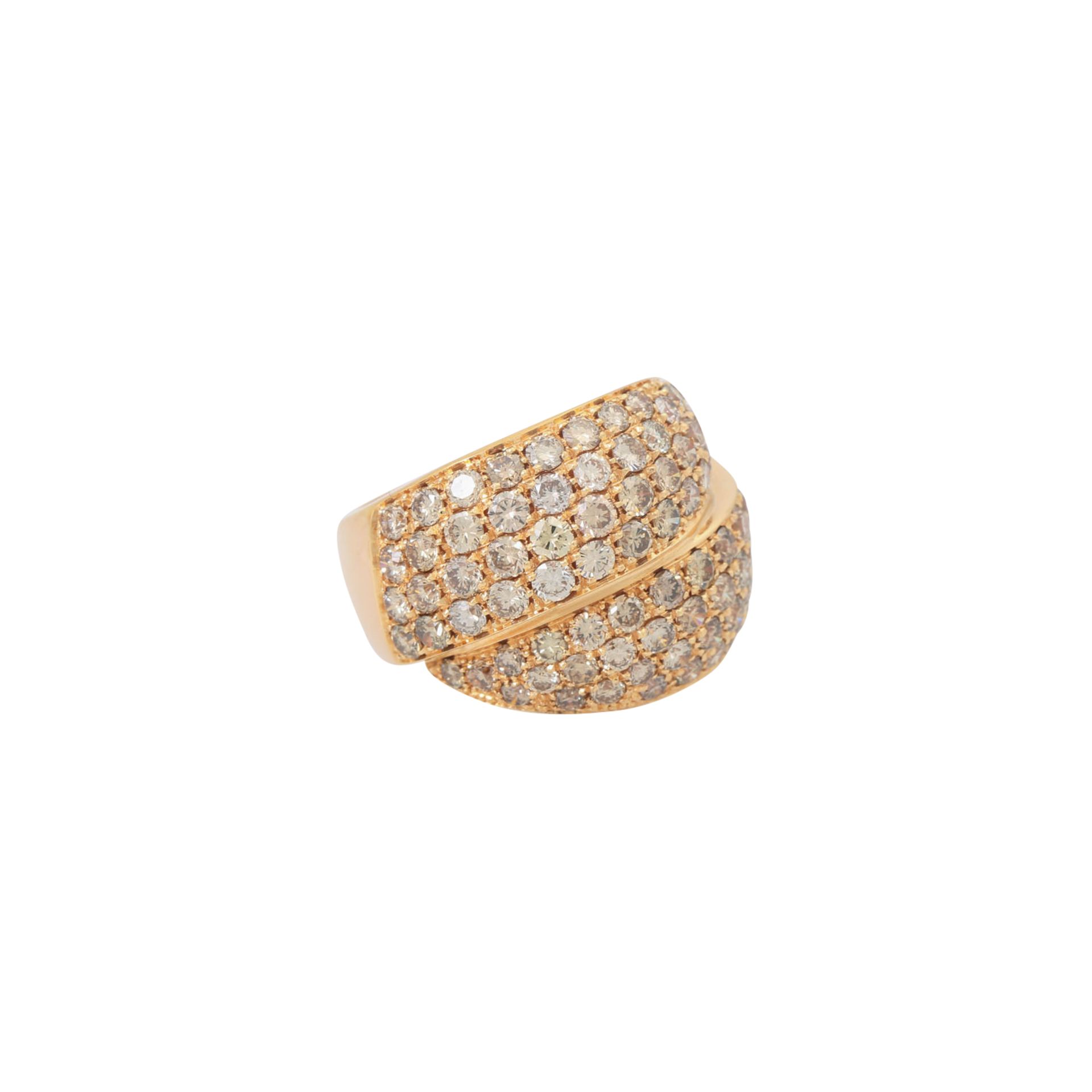 Ring mit zahlreichen Brillanten ca. 3 ct,