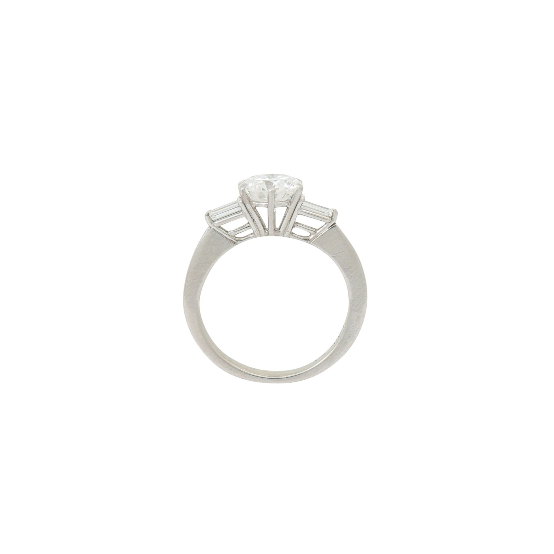 Ring mit zentralem Brillant ca. 1,2 ct, - Bild 5 aus 6