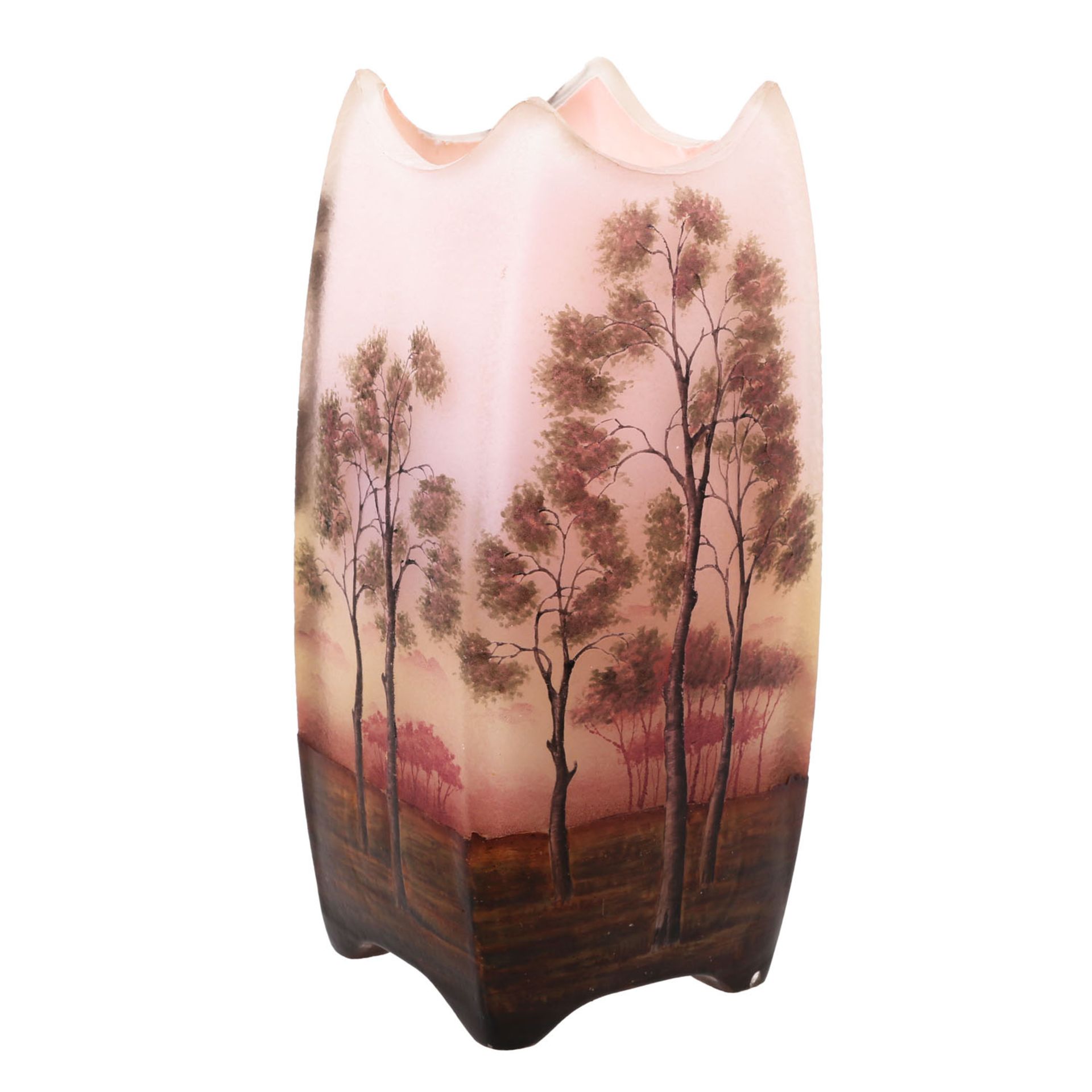 DAUM Vase 'Landschaft', um 1900.