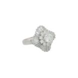 Ring mittig mit Brillant 1,08 ct,