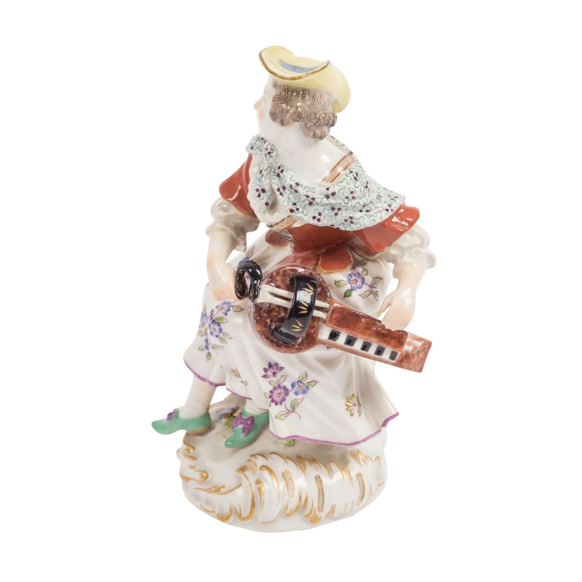 MEISSEN "Lautenspielerin aus der Galante Kapelle-Serie" 20.Jh. - Bild 4 aus 7