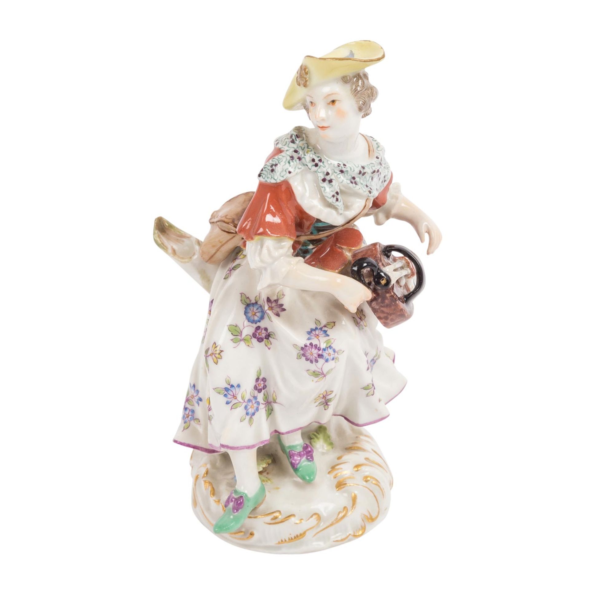 MEISSEN "Lautenspielerin aus der Galante Kapelle-Serie" 20.Jh.