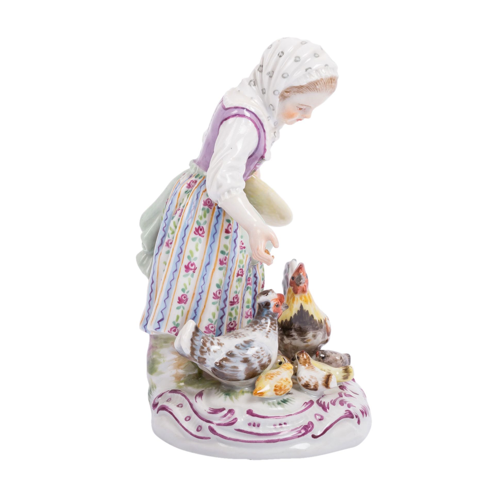 MEISSEN "Hühnermagd" um 1900. - Bild 2 aus 8