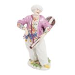 MEISSEN "Türke mit Gitarre" 19.Jh.