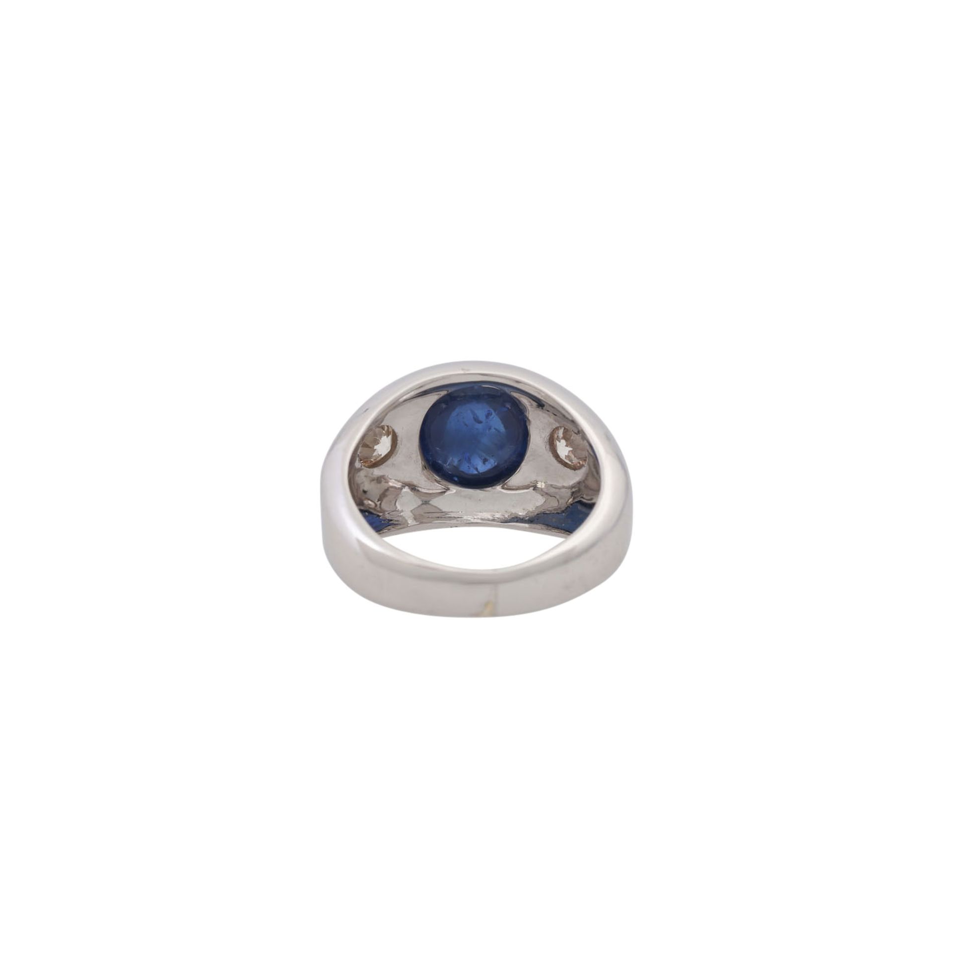 Ring mit Saphircabochon ca. 4 ct - Bild 4 aus 5