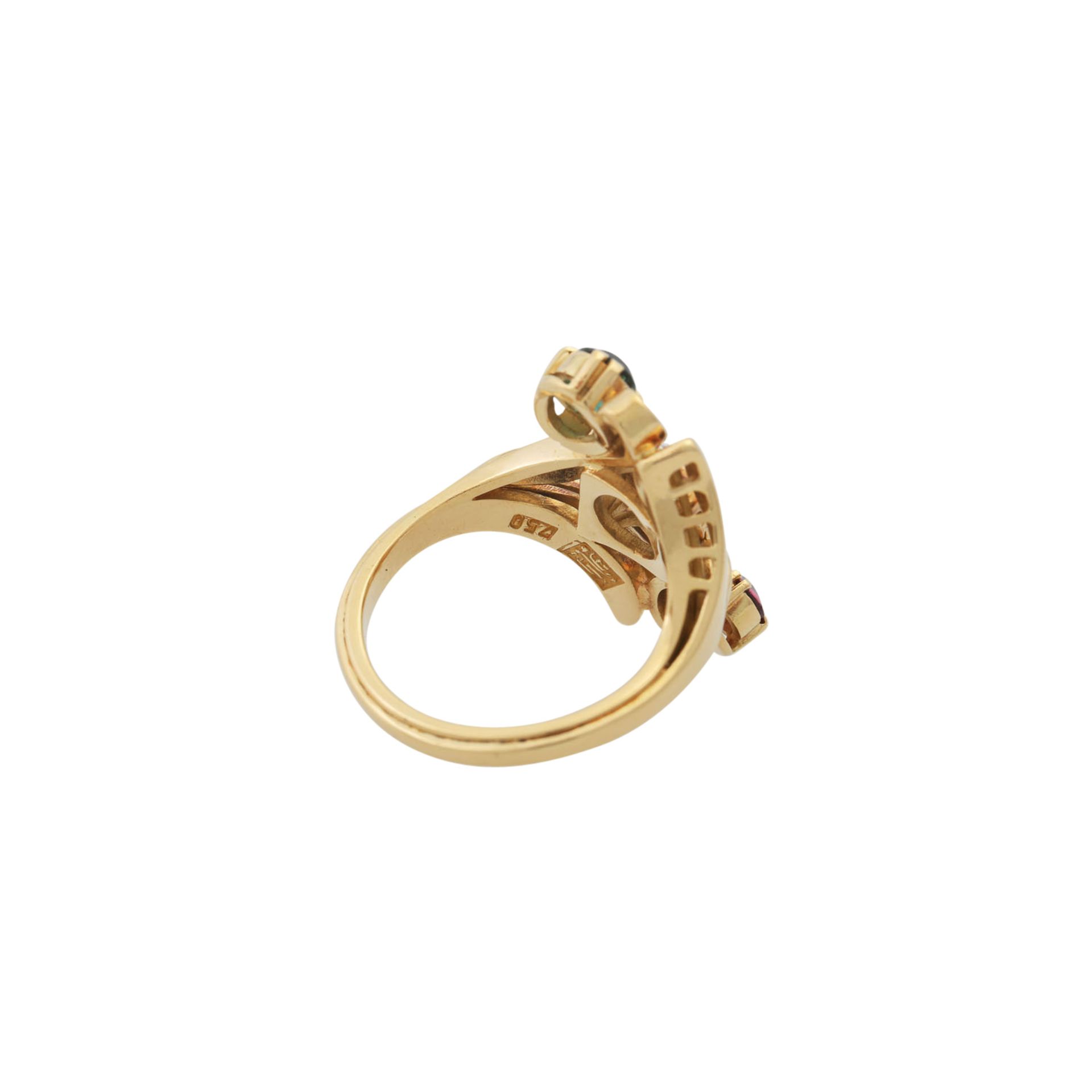 Ring mit Altschliffdiamant ca. 0,45 ct, - Bild 3 aus 5