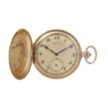 OLIW DUF LANGE UHR antike Savonette Taschenuhr. Ca. 1925-1930.