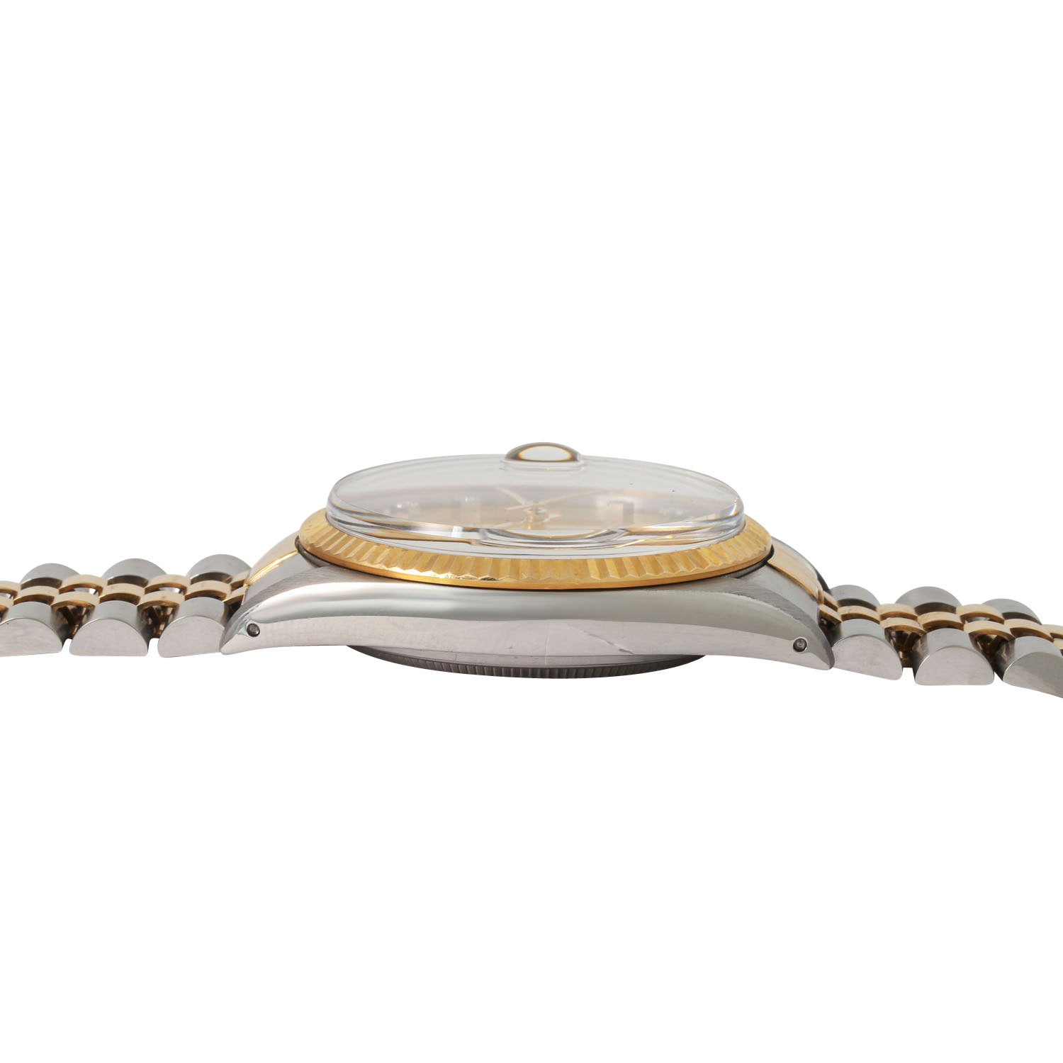 ROLEX Vintage Datejust 36 "Champagner & Diamanten", Ref. 16013. Armbanduhr. - Image 4 of 9