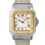 CARTIER Santos Galbee, Ref. 1172961. Armbanduhr. Ca. 1990er Jahre.