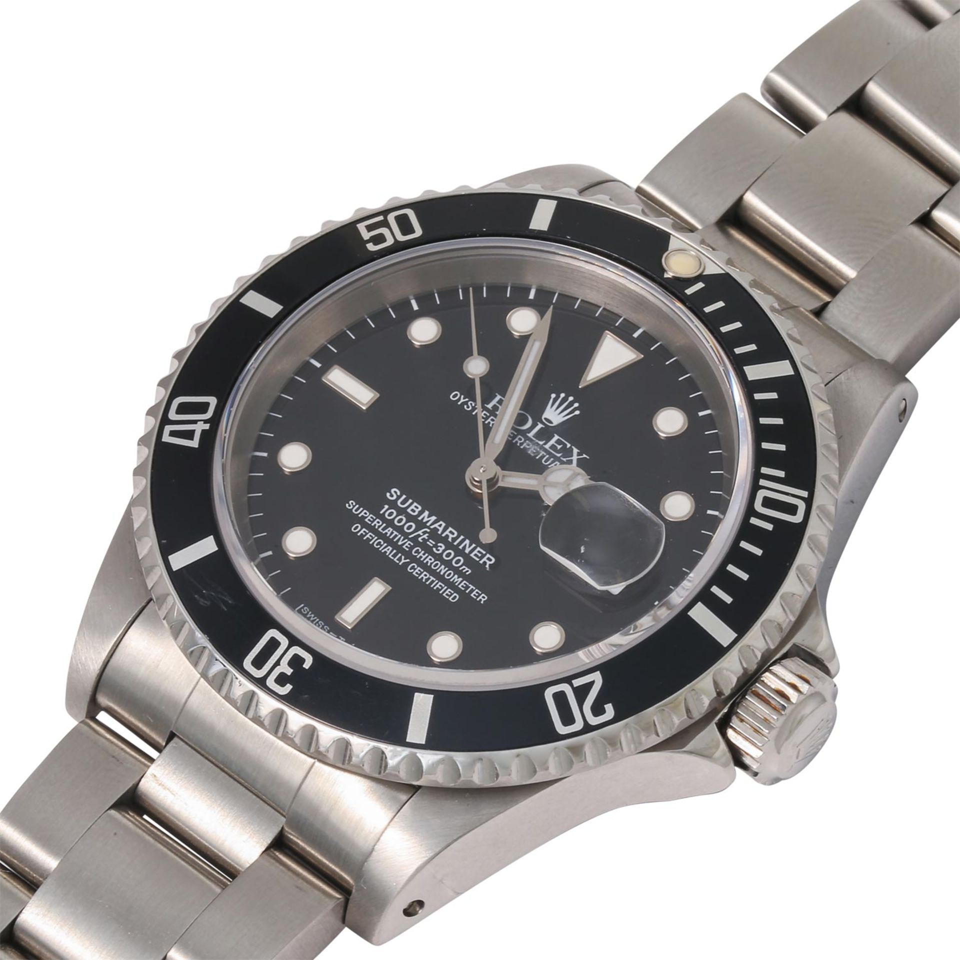 ROLEX Neo Vintage Submariner Date "Schwarz", Ref. 16610. Armbanduhr. - Bild 5 aus 10