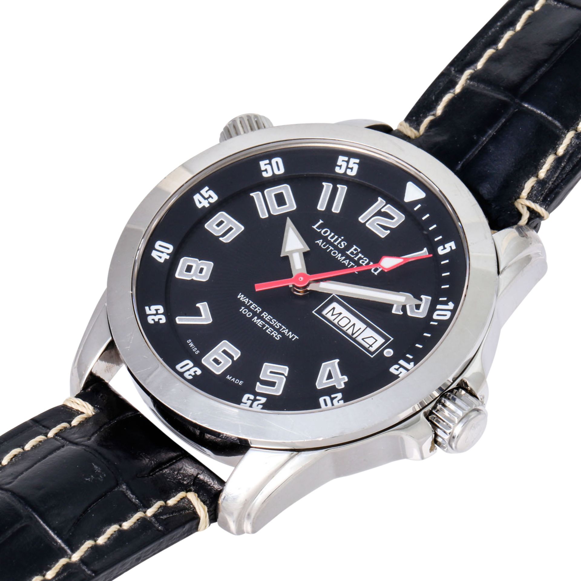 LOUIS ERARD La Sportive Day-Date Herren Armbanduhr, Ref. 72411. - Bild 5 aus 8