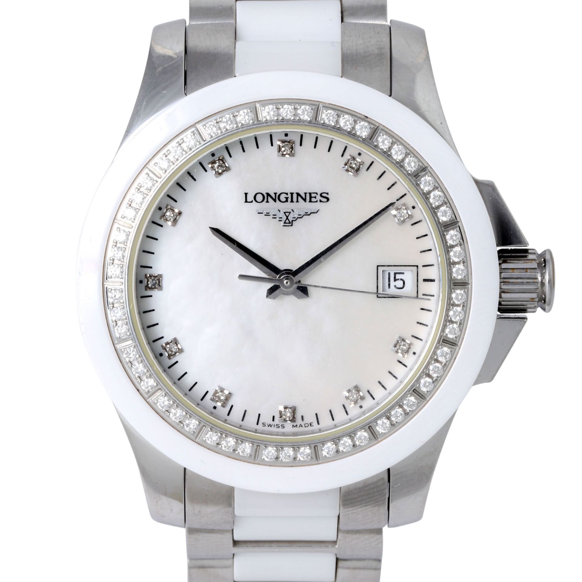 LONGINES Conquest Lady, Ref. L3.281.0.87.7. Damenuhr.