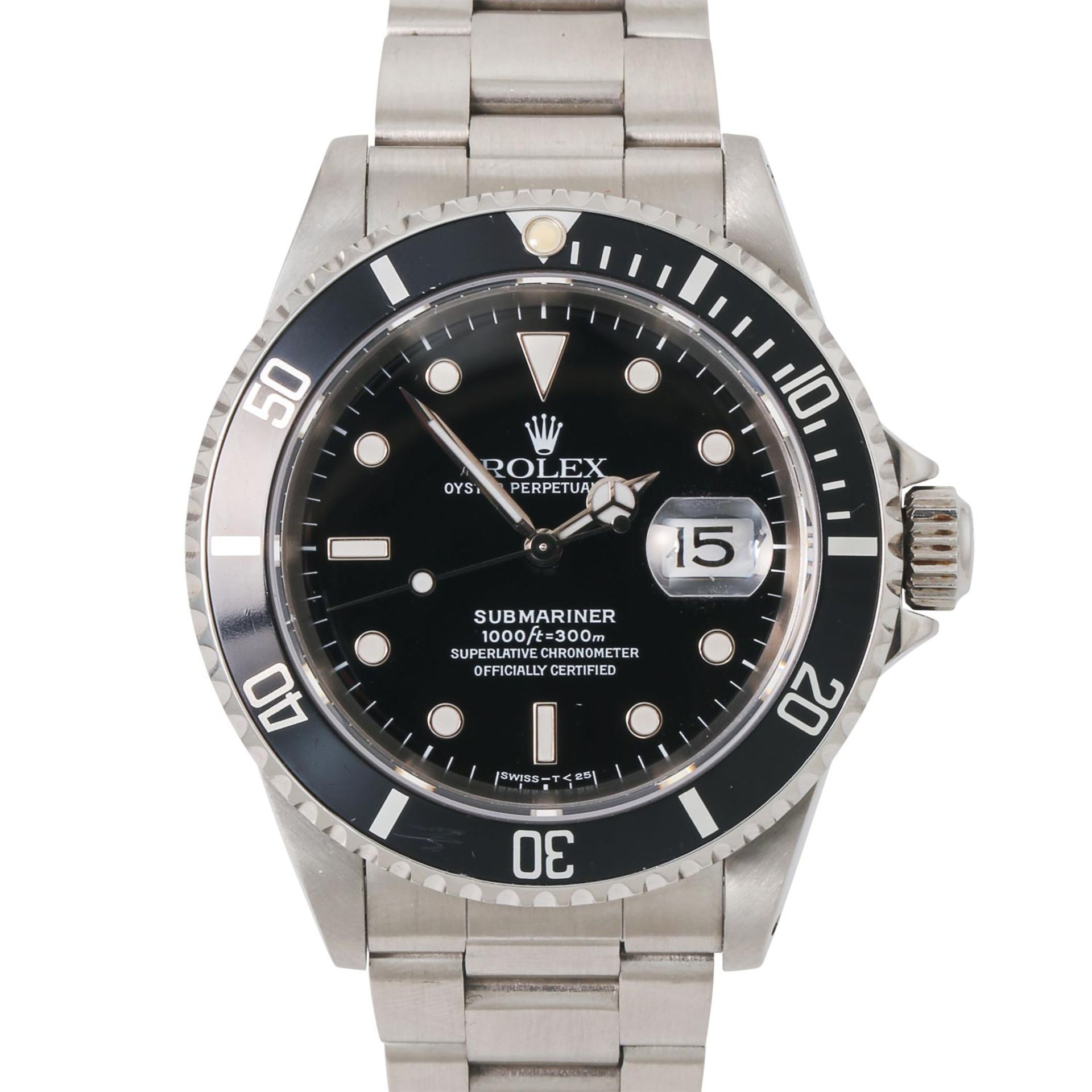 ROLEX Neo Vintage Submariner Date "Schwarz", Ref. 16610. Armbanduhr.