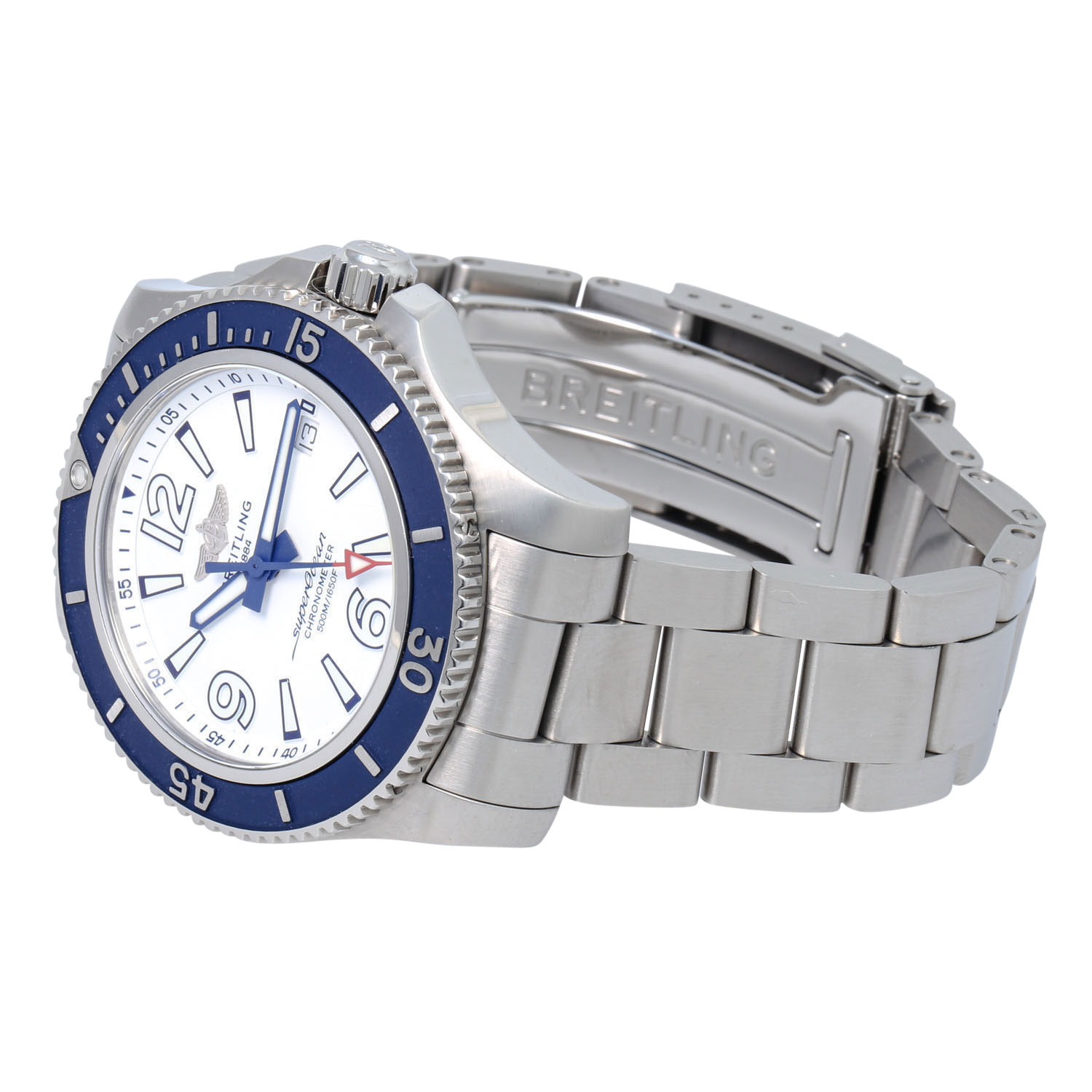 BREITLING SuperOcean 42, Ref. A17366D81A1S2. Herren Armbanduhr. Aus 2021. - Image 8 of 11