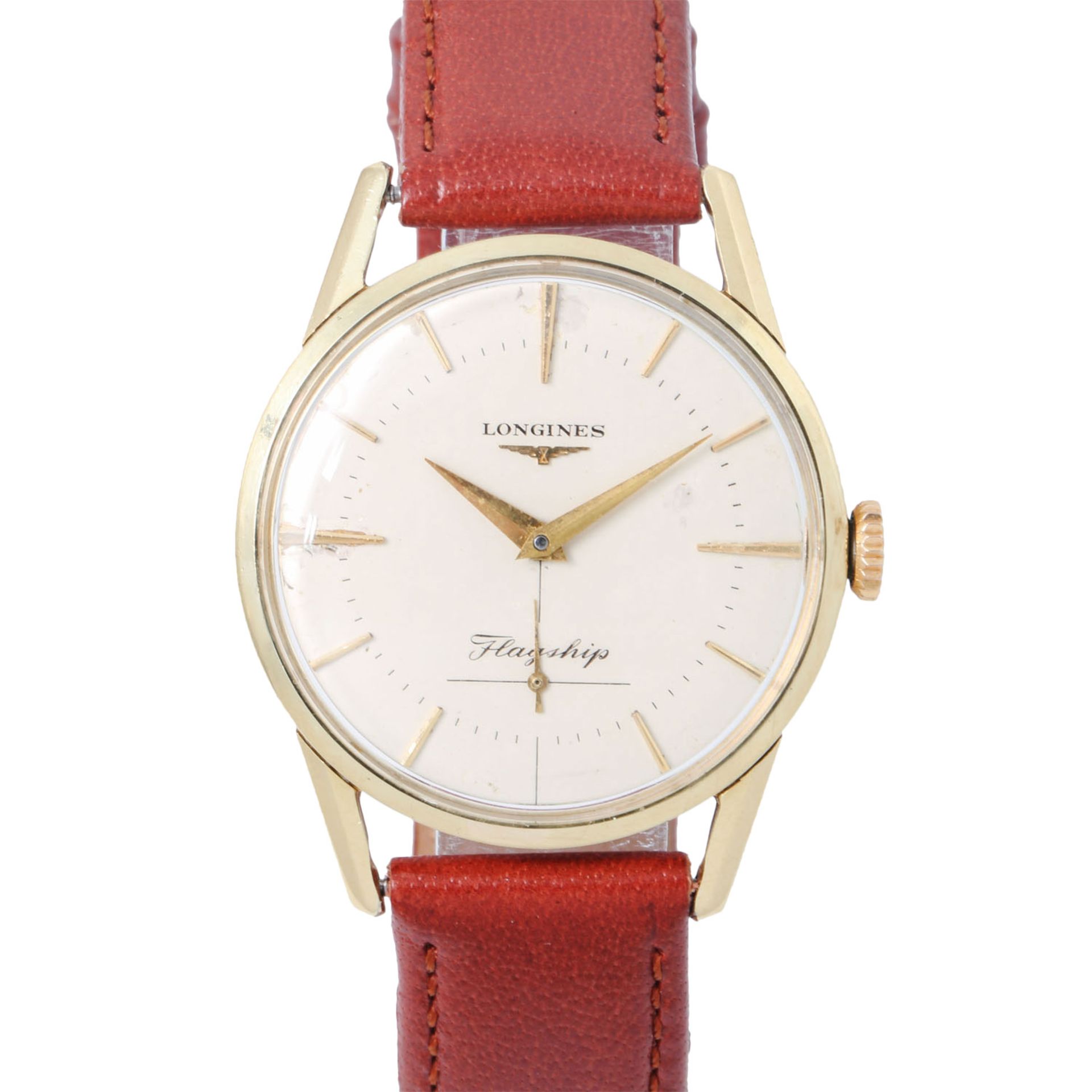 LONGINES Vintage Flagship Herren Armbanduhr. Ca. 1957.