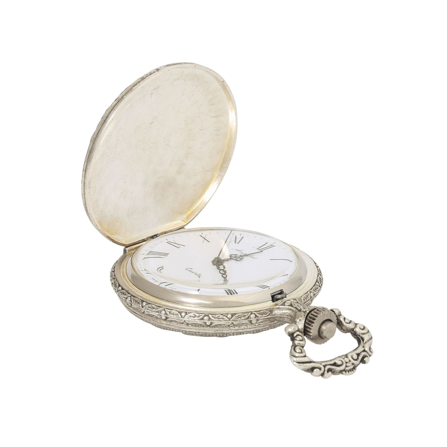 ANGELUS. Savonette Taschenuhr mit Jagdmotiv. - Image 4 of 6