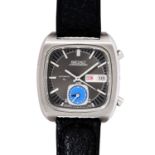 SEIKO Vintage Flyback Chronograph 'Monaco' Ref. 7016-5011. Herrenuhr.