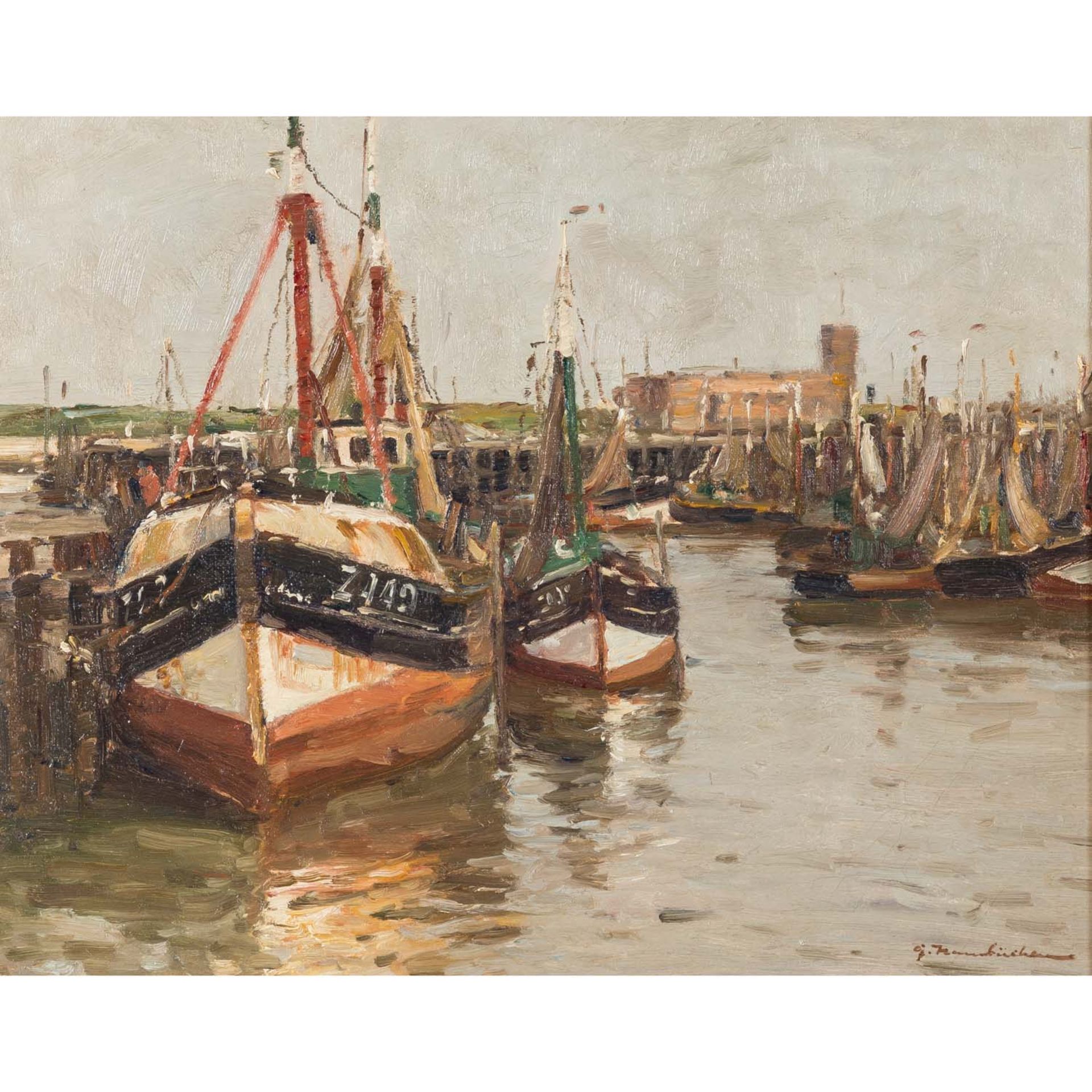 HAMBÜCHEN, GEORG (1901-1971), "Hafen Zeebrügge II",