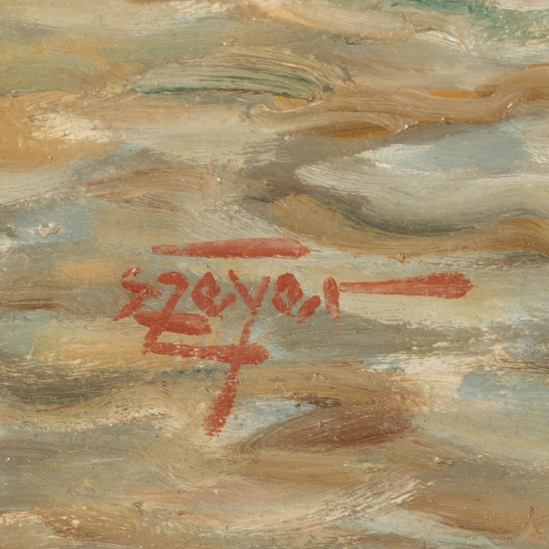 ZEYER, ERICH (1903-1960), "Abendstimmung, Motiv aus Alt-Cannstatt", - Bild 3 aus 8