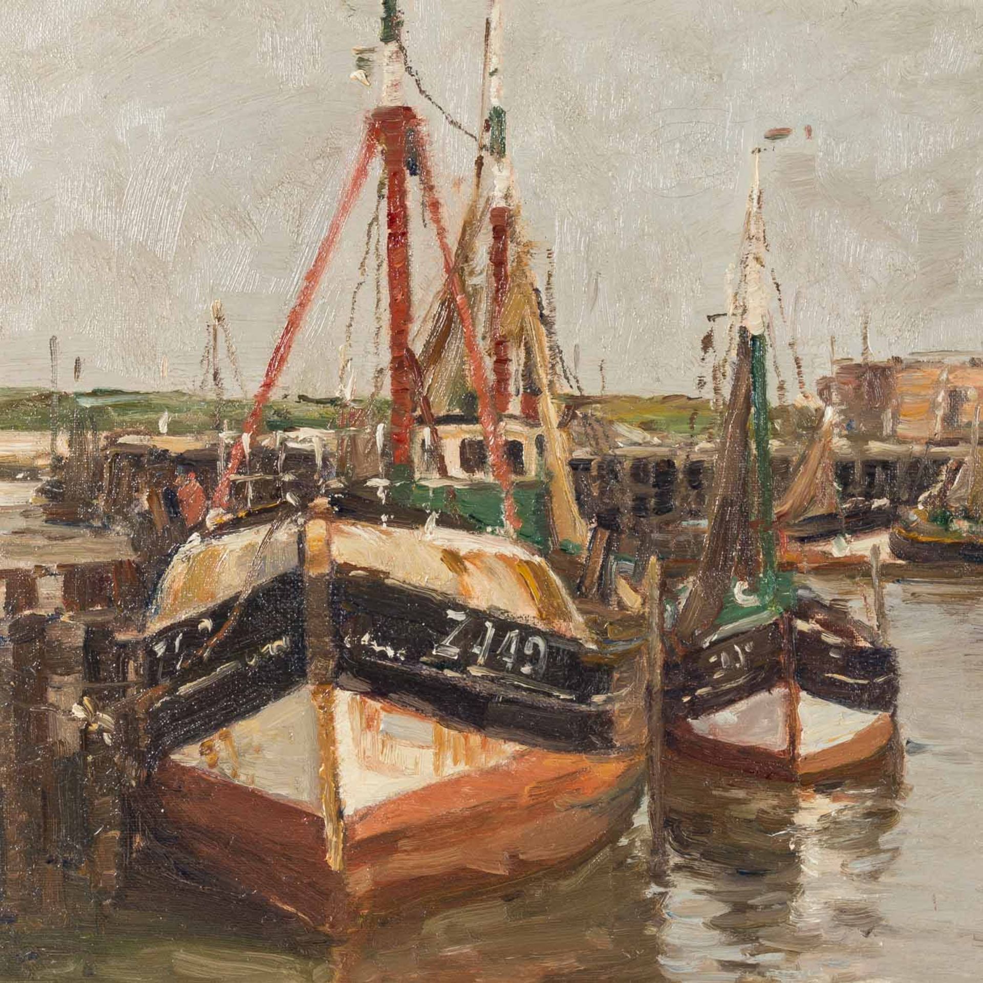 HAMBÜCHEN, GEORG (1901-1971), "Hafen Zeebrügge II", - Bild 4 aus 7