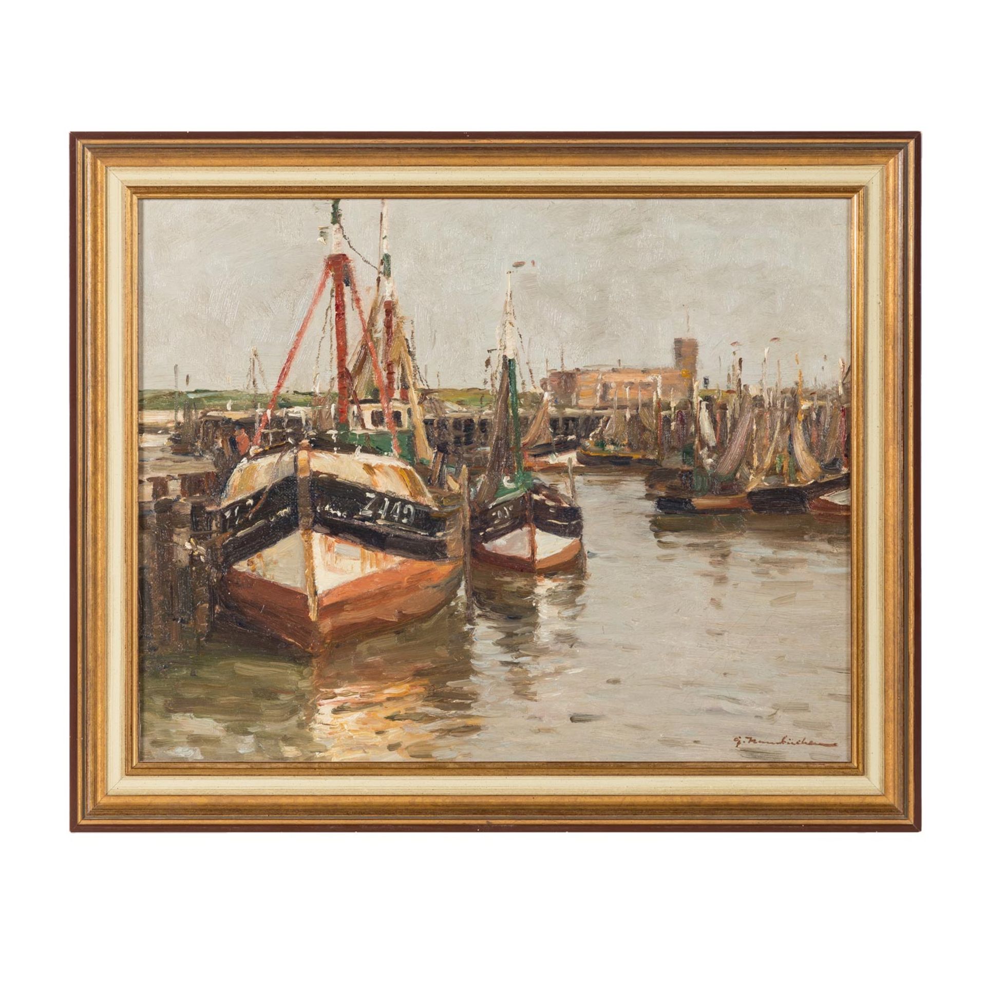 HAMBÜCHEN, GEORG (1901-1971), "Hafen Zeebrügge II", - Bild 2 aus 7