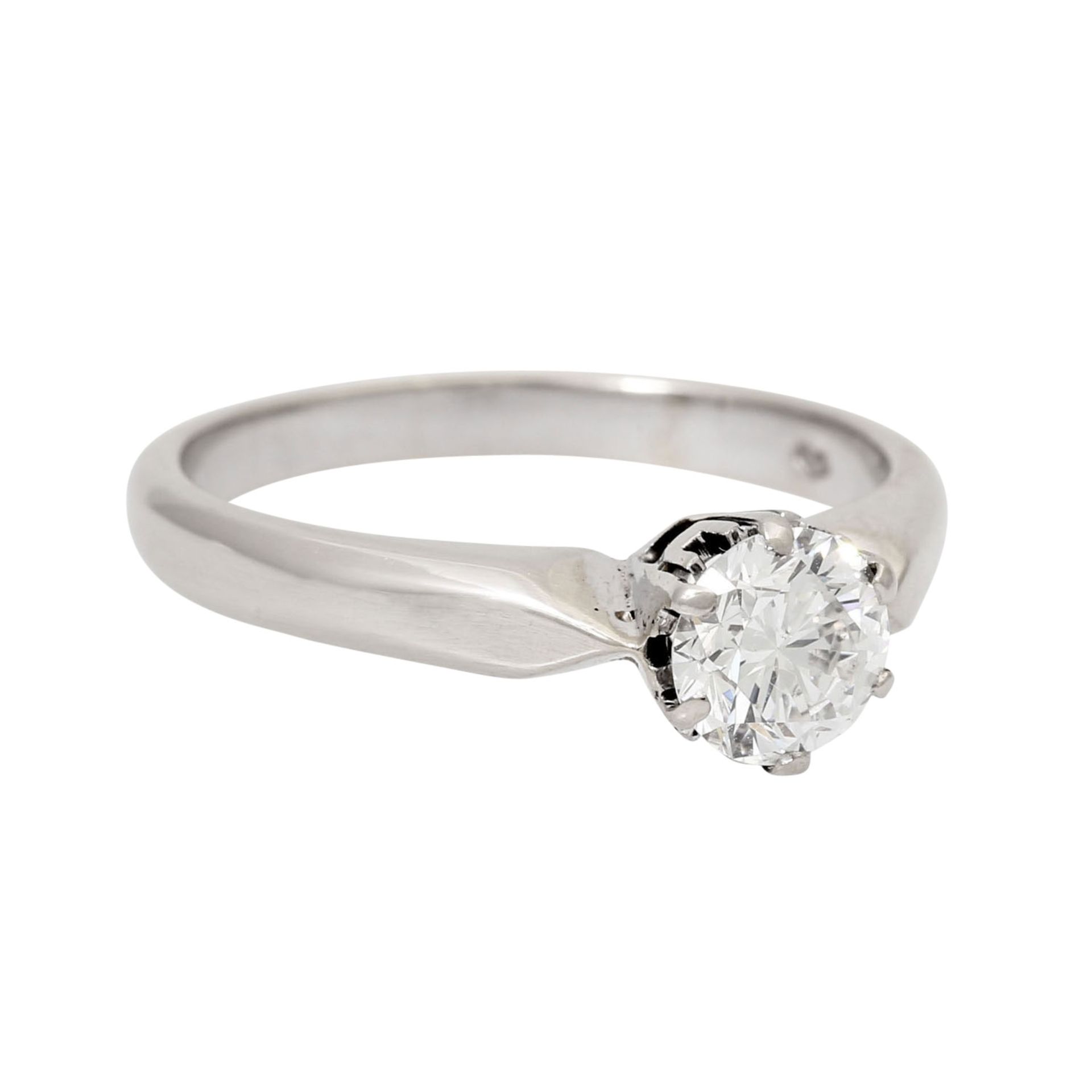 Ring mit Brillant Solitär ca. 0,8 ct,