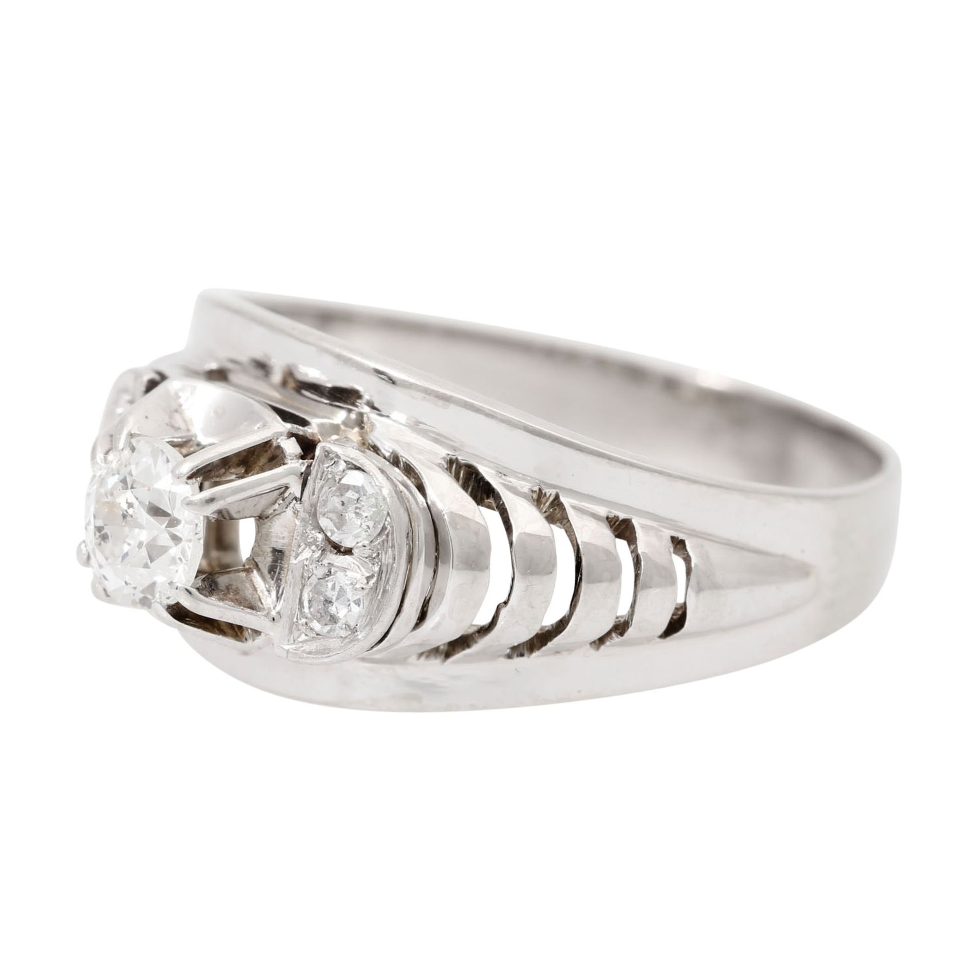 Ring mit Altschliffdiamant 0,35 ct, - Bild 3 aus 3