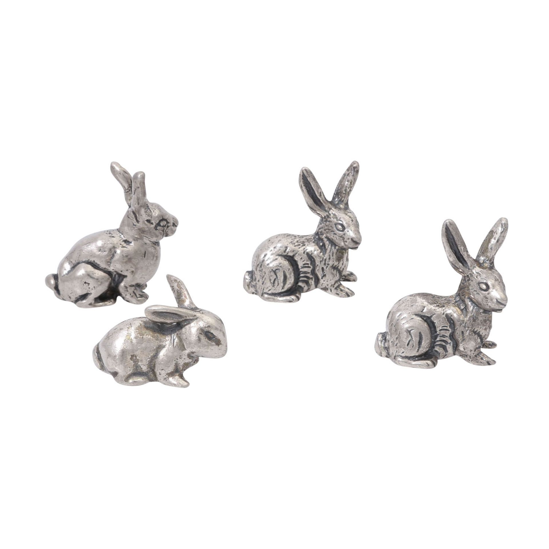 6 Miniaturtierfiguren aus Silber, 20./21. Jh. - Bild 4 aus 7