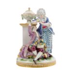 MEISSEN "Die Liebesprüfung" 1860-1924