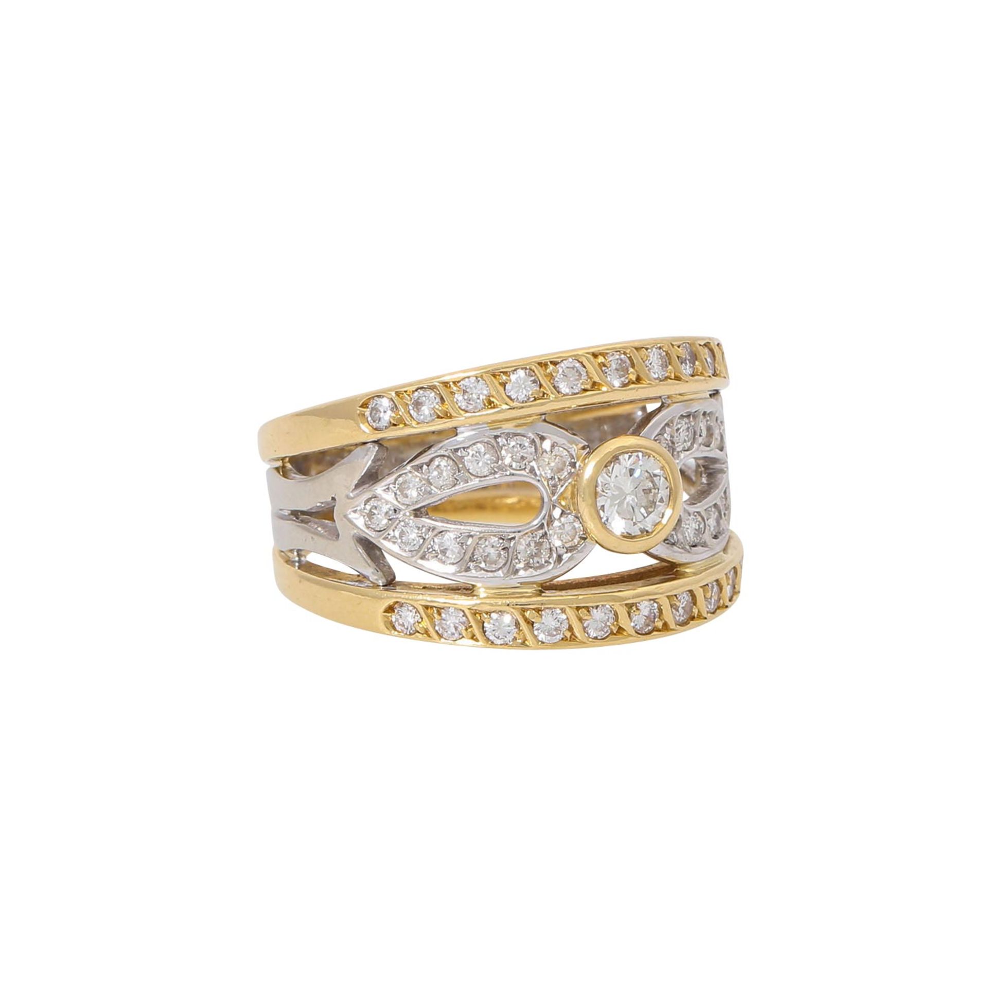 Ring mit Brillanten zus. ca. 0,65 ct,