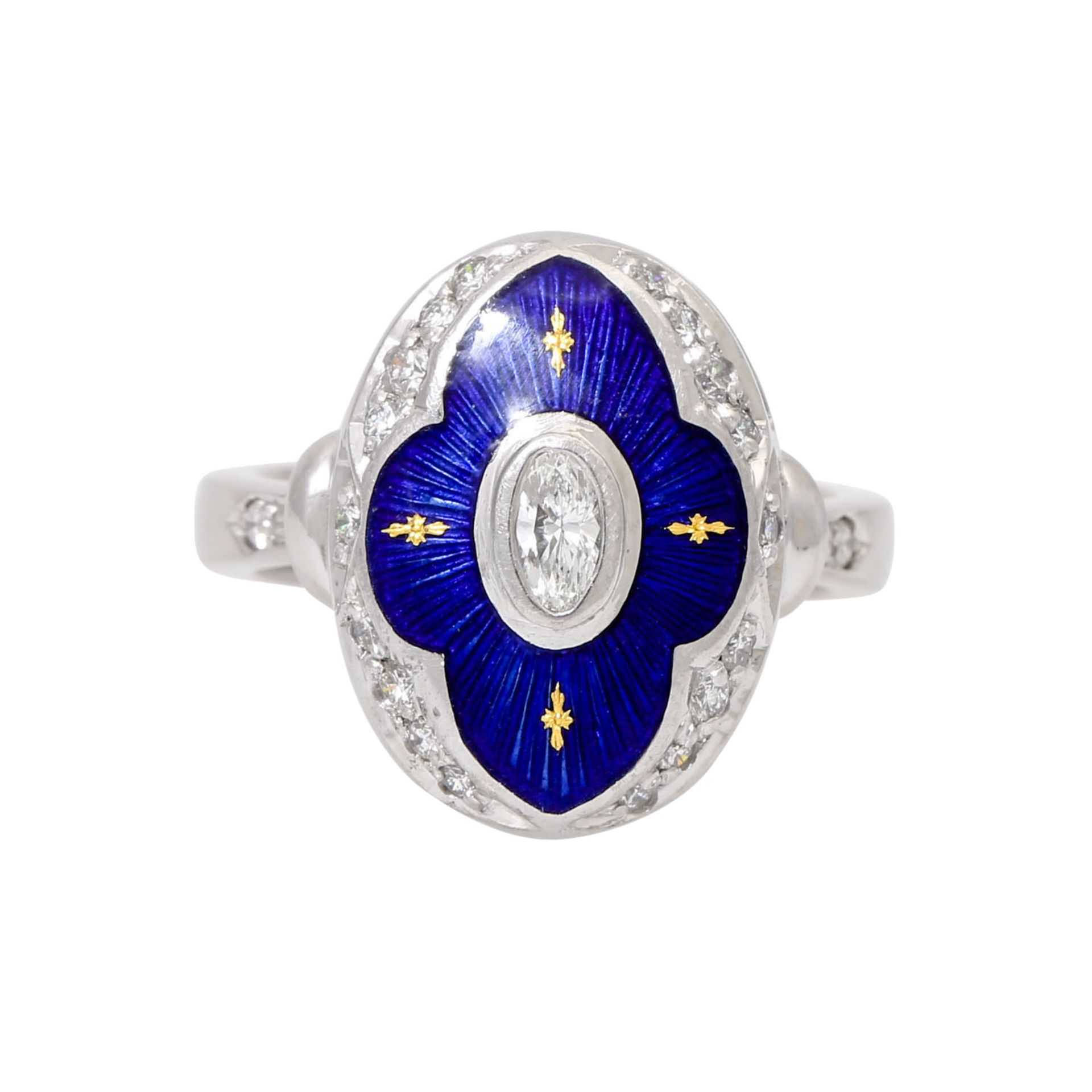 FABERGÉ by VICTOR MAYER Ring mit Diamanten von zus. ca. 0,41 ct, - Bild 2 aus 4