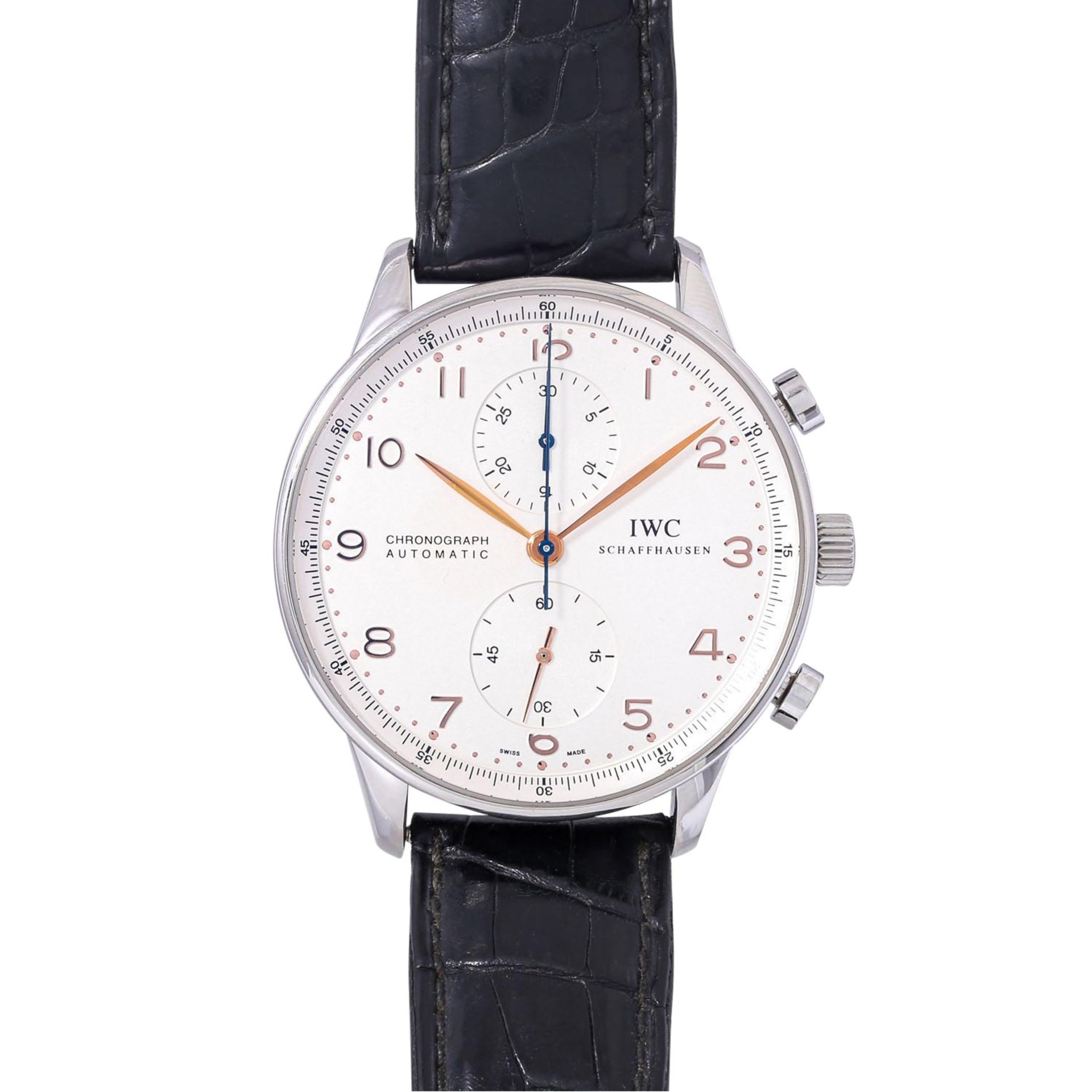 IWC Schaffhausen Portugieser Chronograph Herren Armbanduhr, Ref. IW371401.