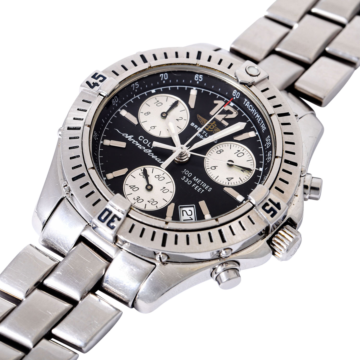 BREITLING Colt Chrono Ocean reverse Panda Herren Armbanduhr, Ref. 53050. Aus 2000. - Image 5 of 9