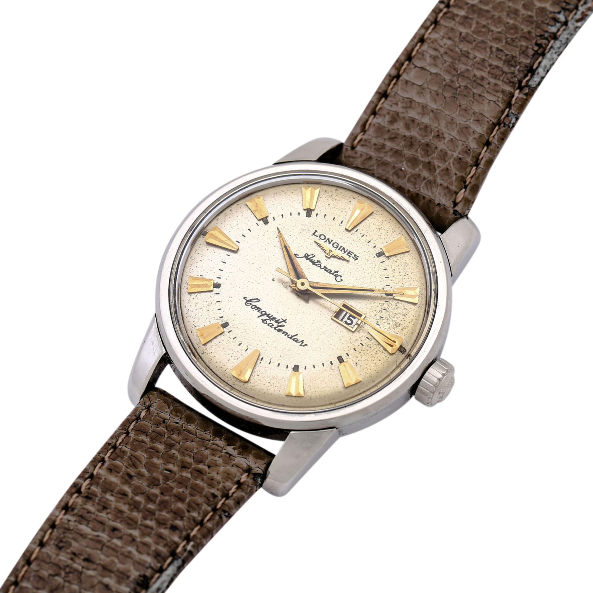 LONGINES Vintage Conquest Calendar Herrenuhr, Ref. 9004-3. Ca. 1957. - Image 4 of 7