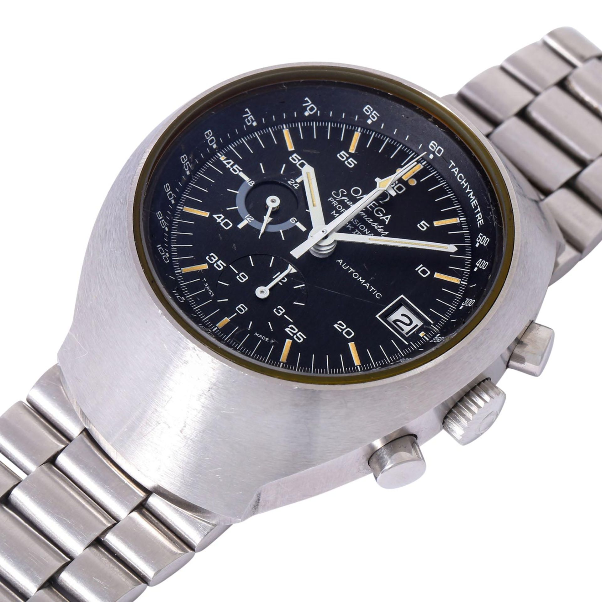 OMEGA Vintage Speedmaster Professional Mark III, Ref. 176.002. Ca. 1973. - Bild 5 aus 8