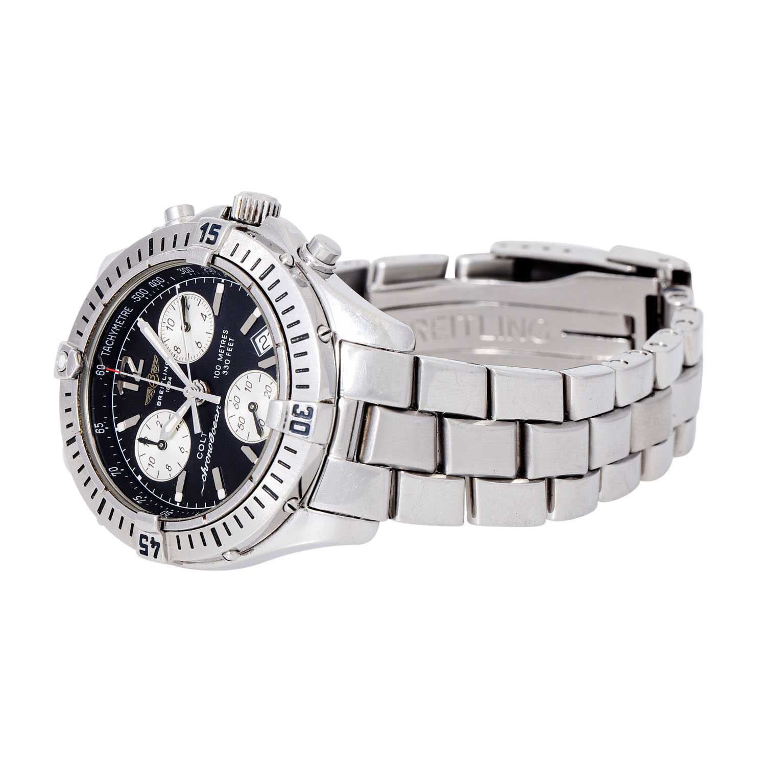 BREITLING Colt Chrono Ocean reverse Panda Herren Armbanduhr, Ref. 53050. Aus 2000. - Image 6 of 9