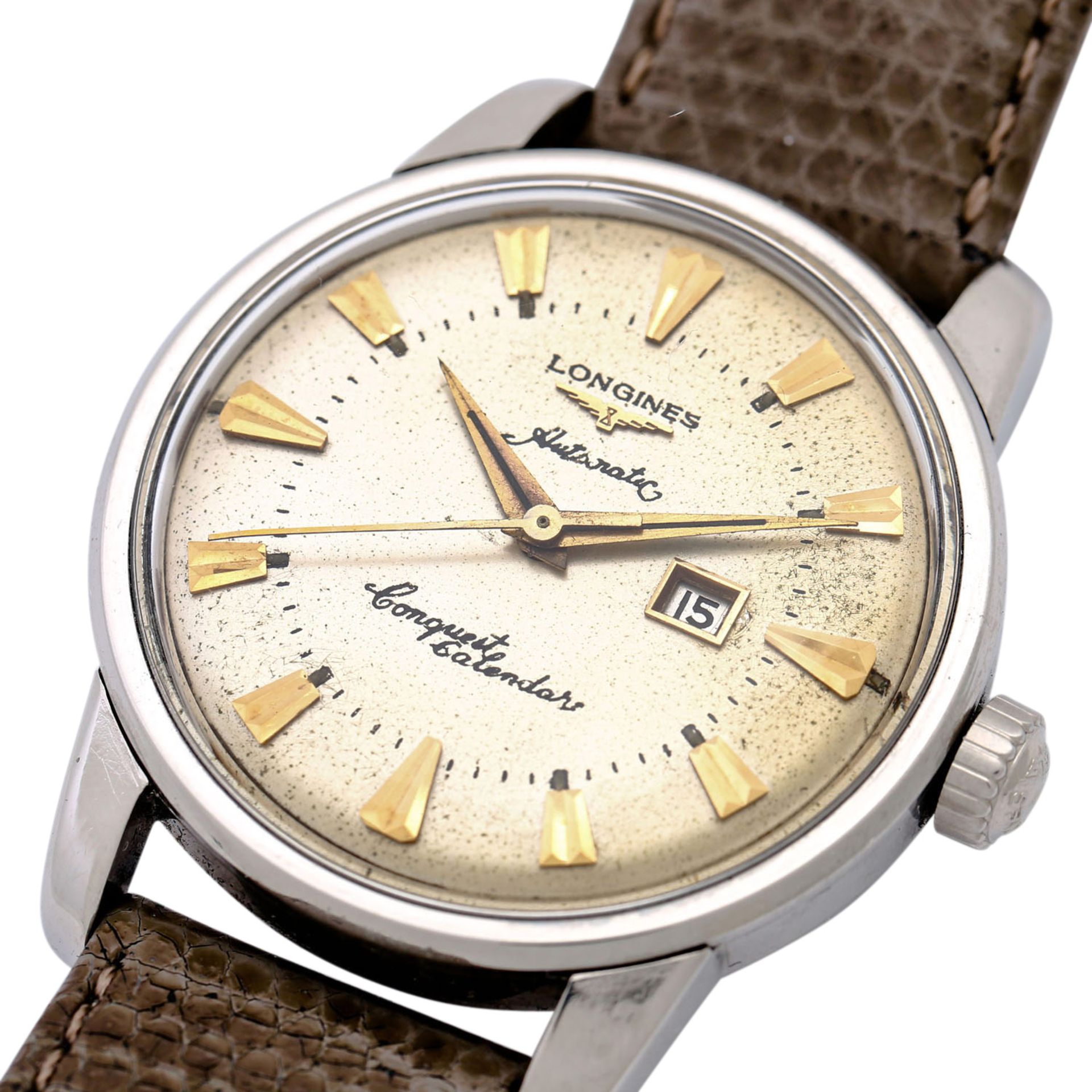 LONGINES Vintage Conquest Calendar Herrenuhr, Ref. 9004-3. Ca. 1957. - Image 5 of 7