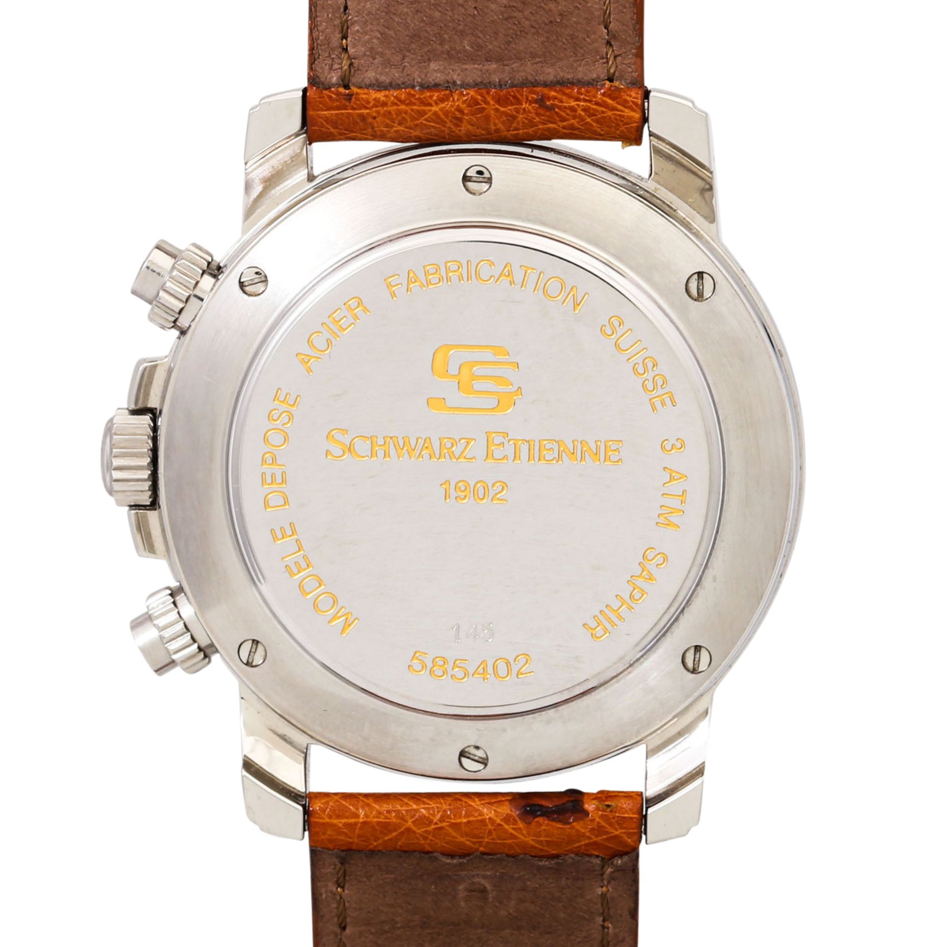 SCHWARZ ETIENNE Herren Chronograph, Ref. 585402. Full Set aus 1996. - Image 2 of 8