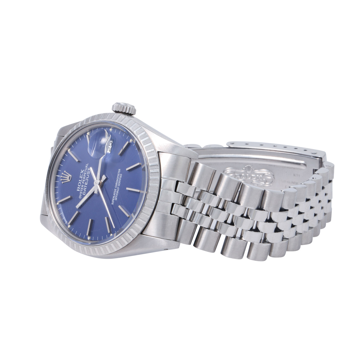 ROLEX Vintage Datejust "Blau", Ref. 16030. Armbanduhr. - Image 8 of 9