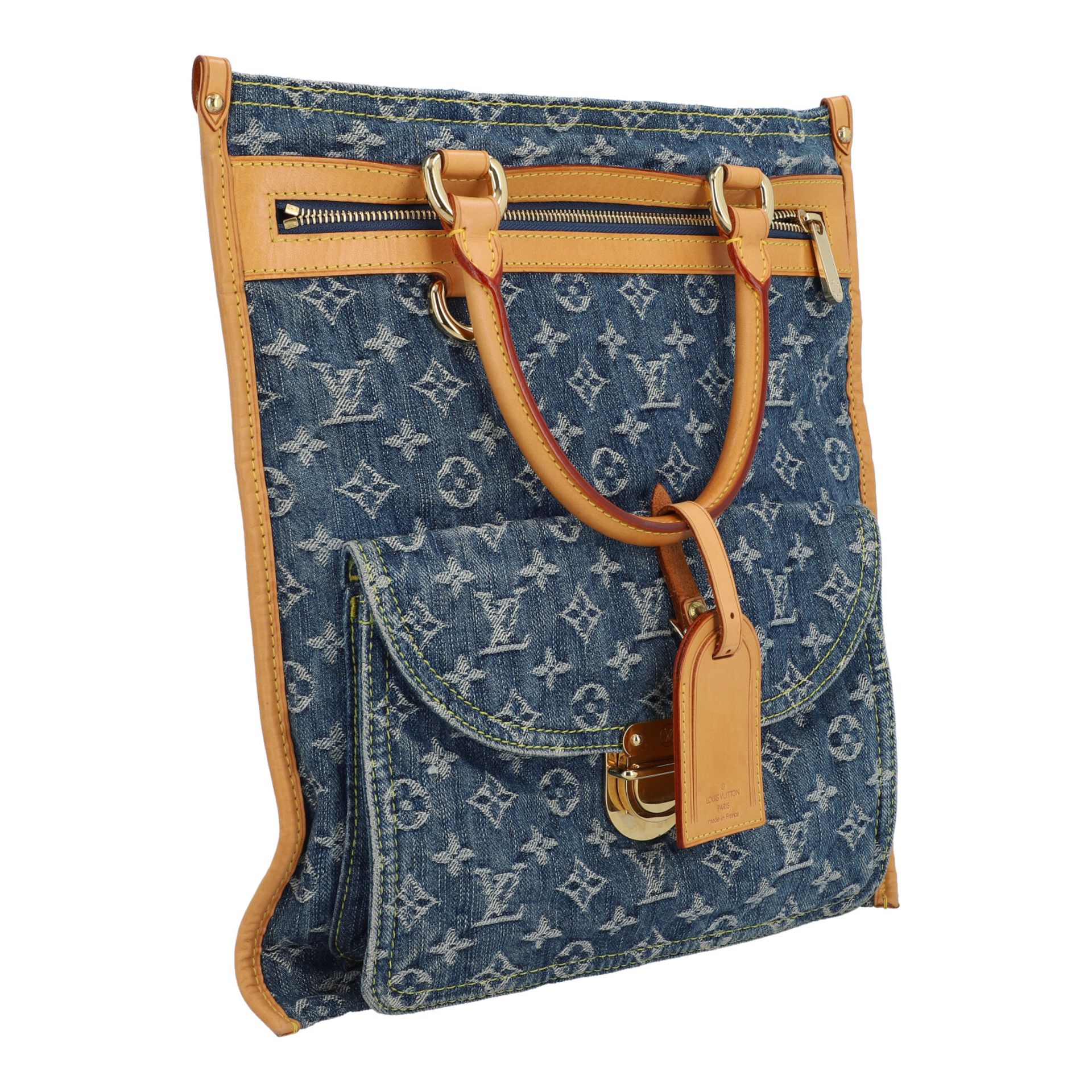 LOUIS VUITTON Handtasche "SAC PLAT", Koll. 2005. - Bild 2 aus 6