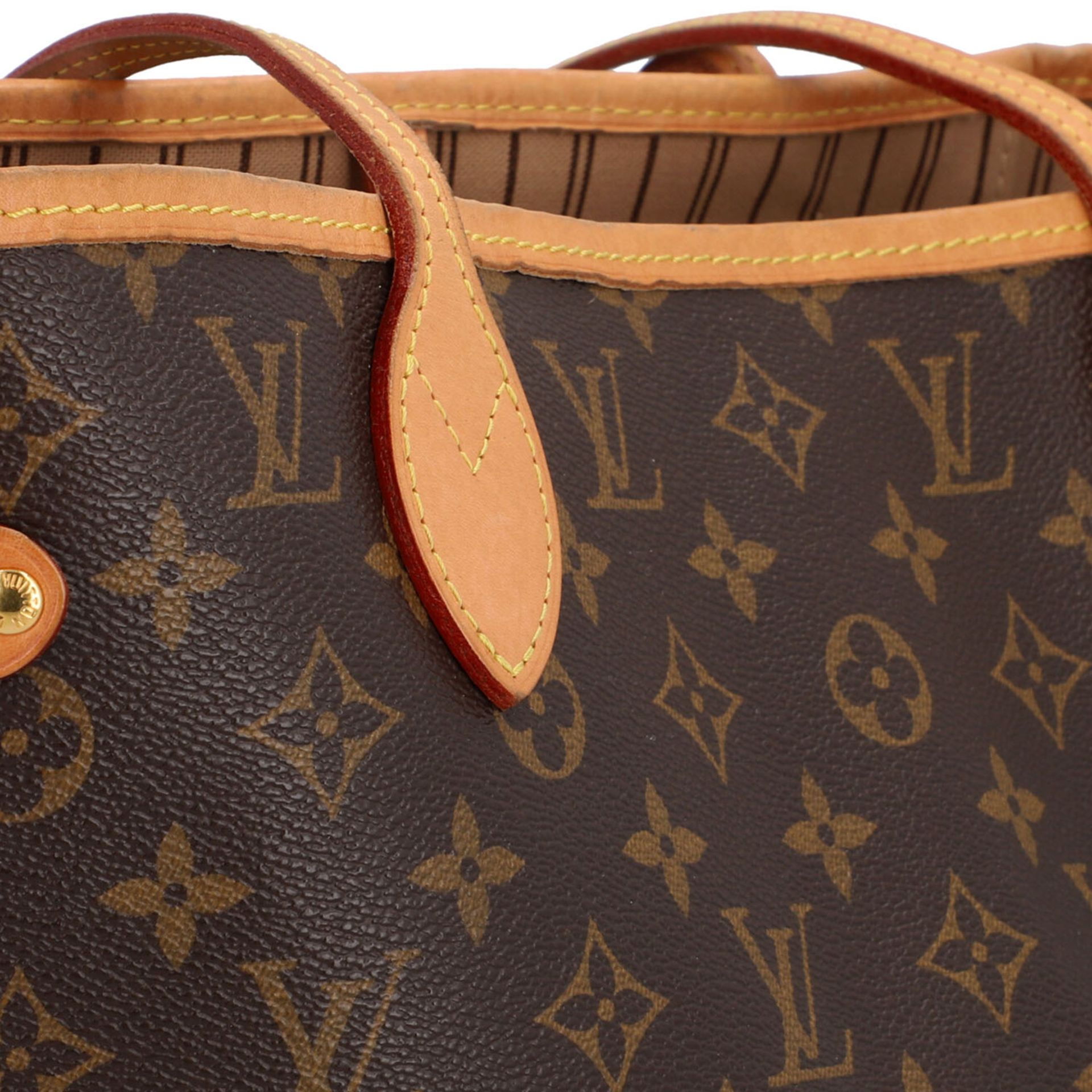 LOUIS VUITTON Shopper "NEVERFULL MM", Koll. 2017. - Bild 8 aus 8