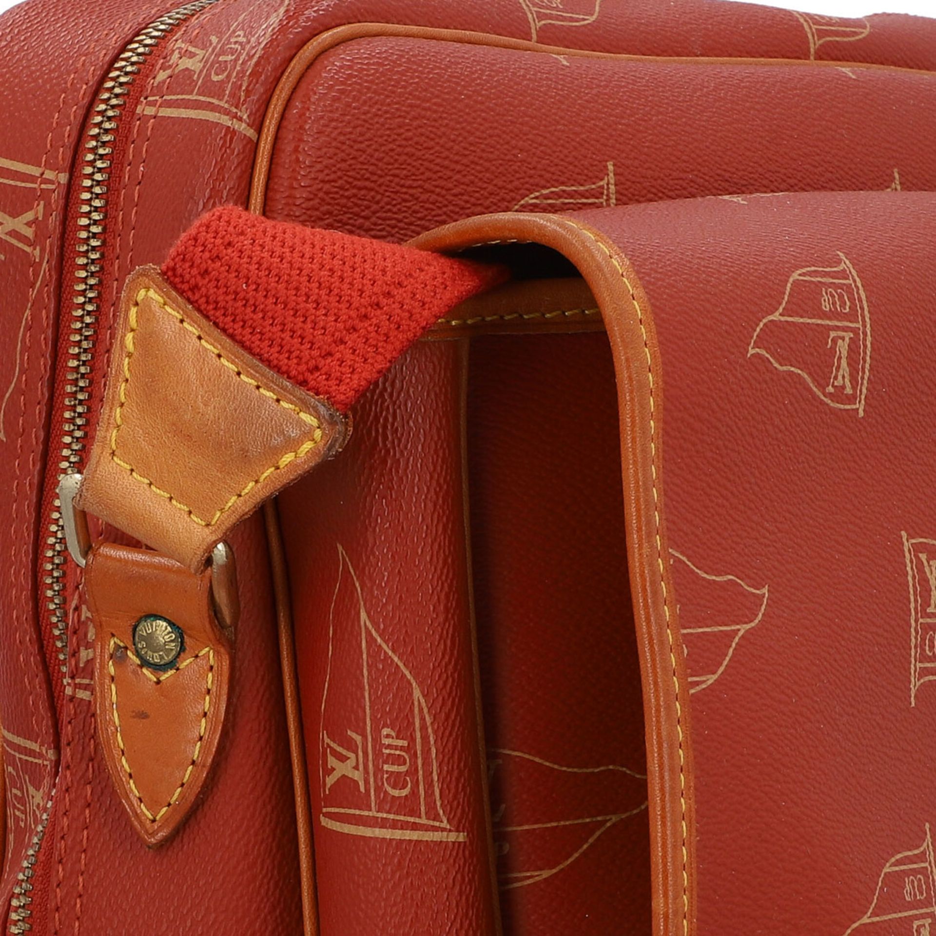 LOUIS VUITTON VINTAGE Messenger Bag "LV CUP 1995 RED BOSPORUS CALVI". - Image 8 of 8