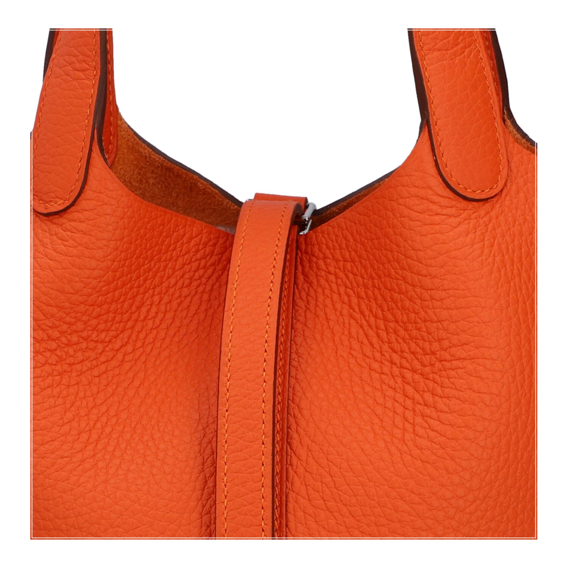 HERMÈS Handtasche "PICOTIN 18 - ORANGE POPPY", Koll. 2021/2022. - Bild 8 aus 8