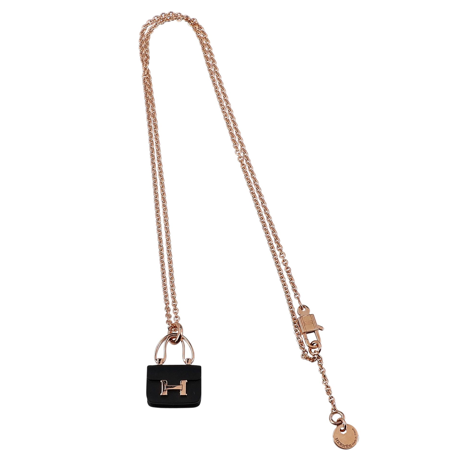 HERMÈS Halskette "AMULETTES CONSTANCE PENDANT". - Image 3 of 5