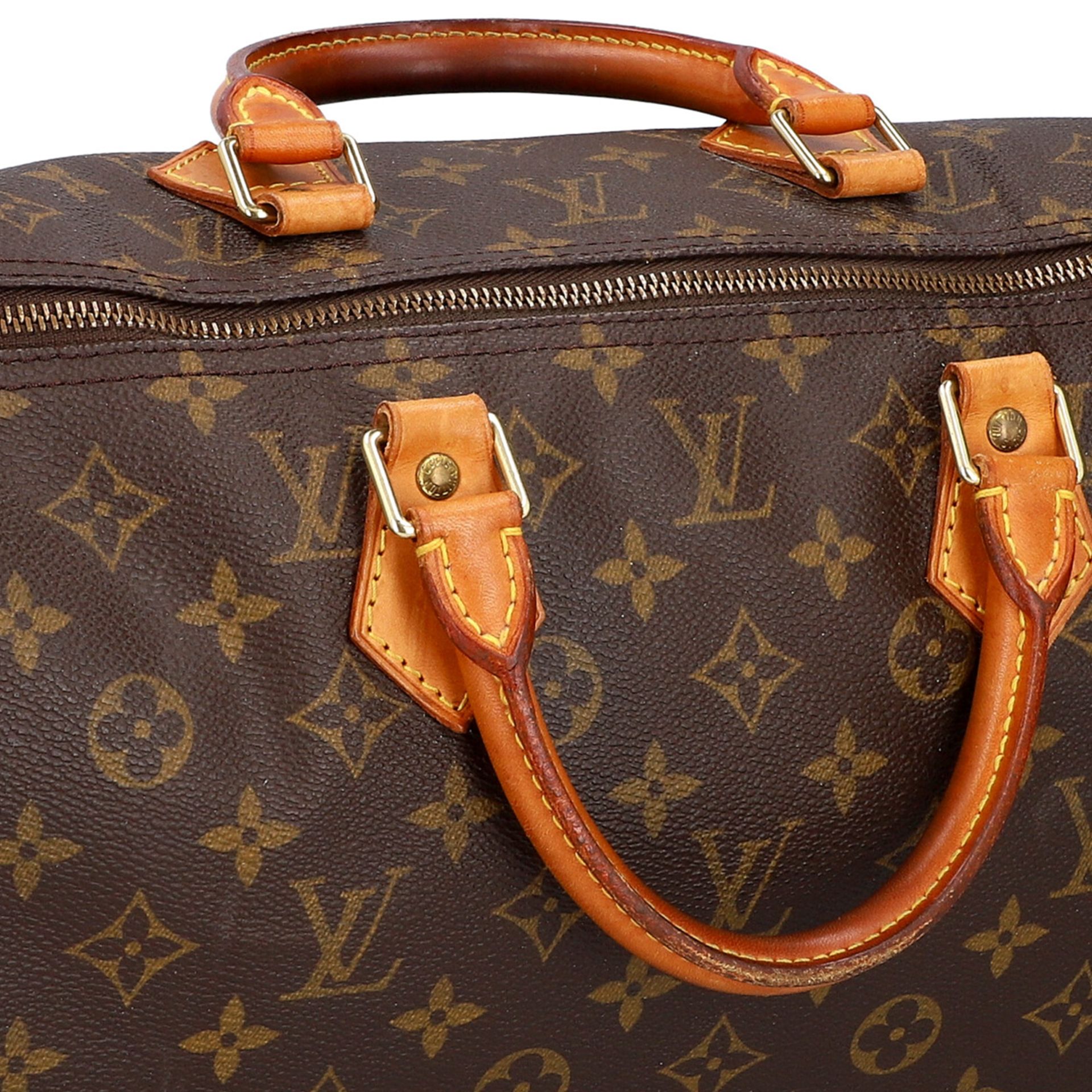 LOUIS VUITTON VINTAGE Handtasche "SPEEDY 40", Koll. 1997, akt. NP.: 1.250,-€. - Bild 6 aus 9