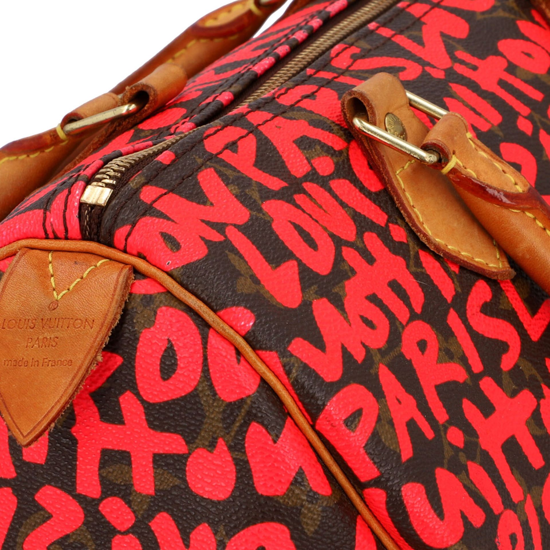 LOUIS VUITTON x STEPHEN SPROUSE Handtasche "SPEEDY 30". - Bild 8 aus 8