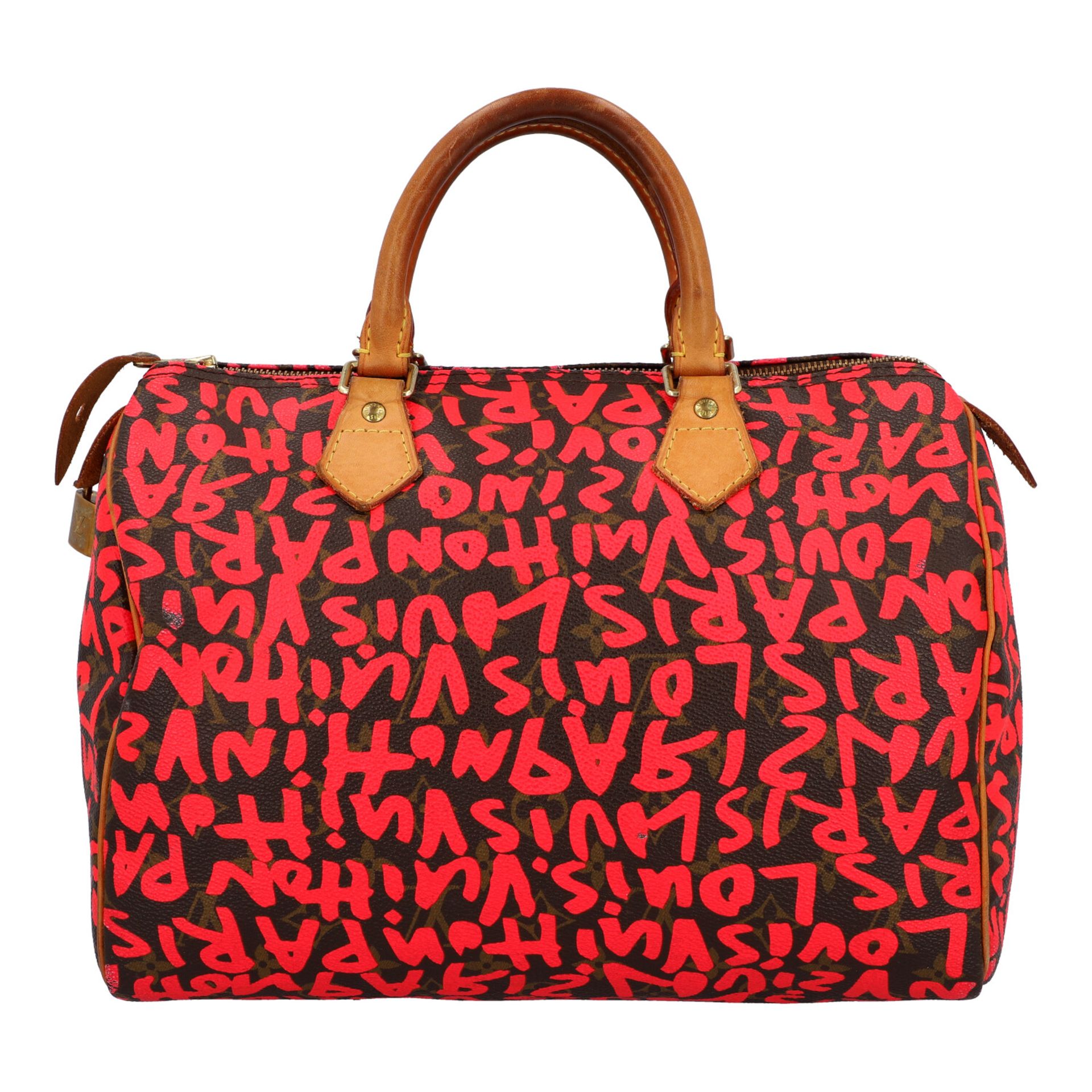 LOUIS VUITTON x STEPHEN SPROUSE Handtasche "SPEEDY 30". - Bild 4 aus 8