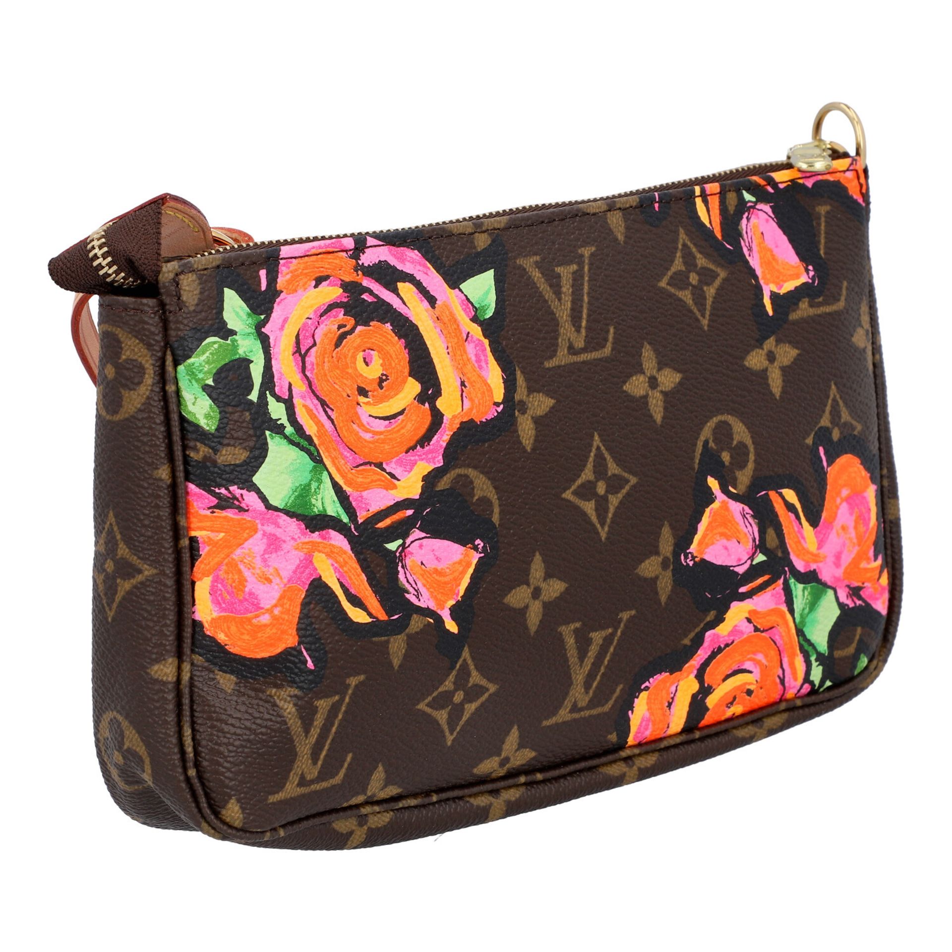 LOUIS VUITTON Pochette "POCHETTE ACC NM ROSES", Koll.: 2008. - Bild 2 aus 6