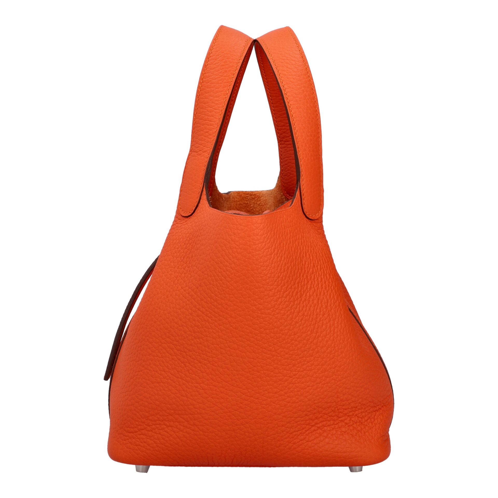 HERMÈS Handtasche "PICOTIN 18 - ORANGE POPPY", Koll. 2021/2022.